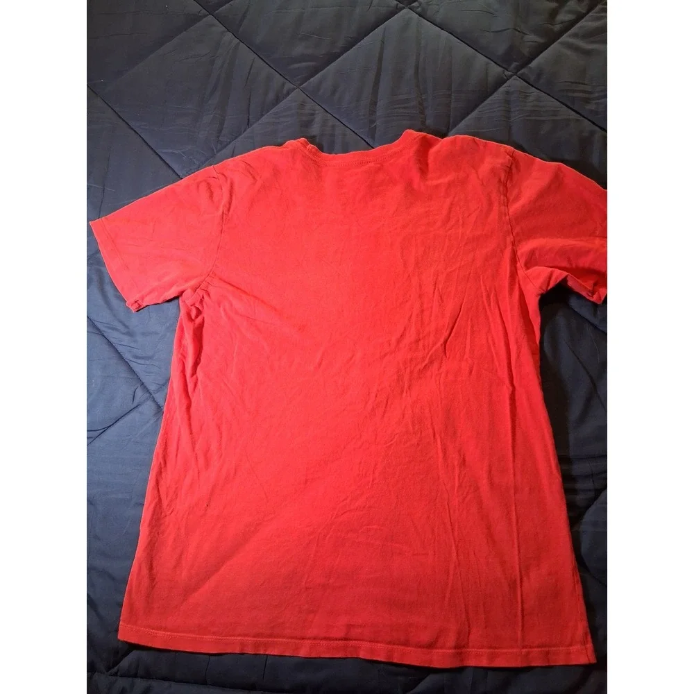 The North Face Mens Red Americana Logo Graphic T-Shirt‎ Short Sleeve Large